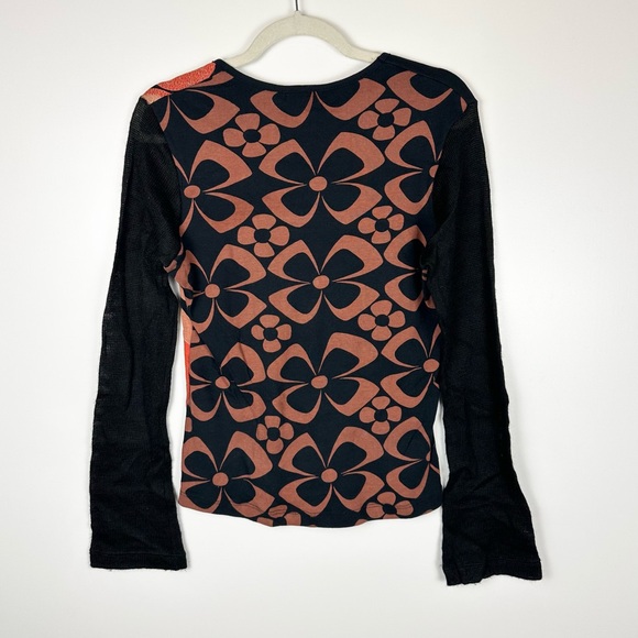 Vintage Y2K Custo Barcelona V-Neck Top Knit Sleeves - Picture 10 of 10